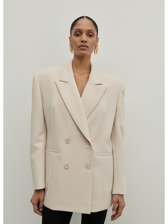 La Mania La Mania Giacca da abito TROUBLE LIGHT BEIGE Beige Classic Fit