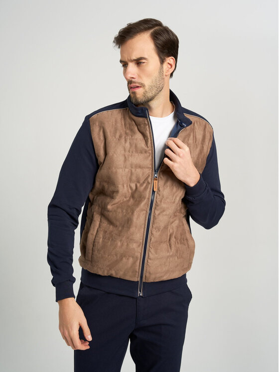 Willsoor Willsoor Bluza 11985 Brązowy Regular Fit