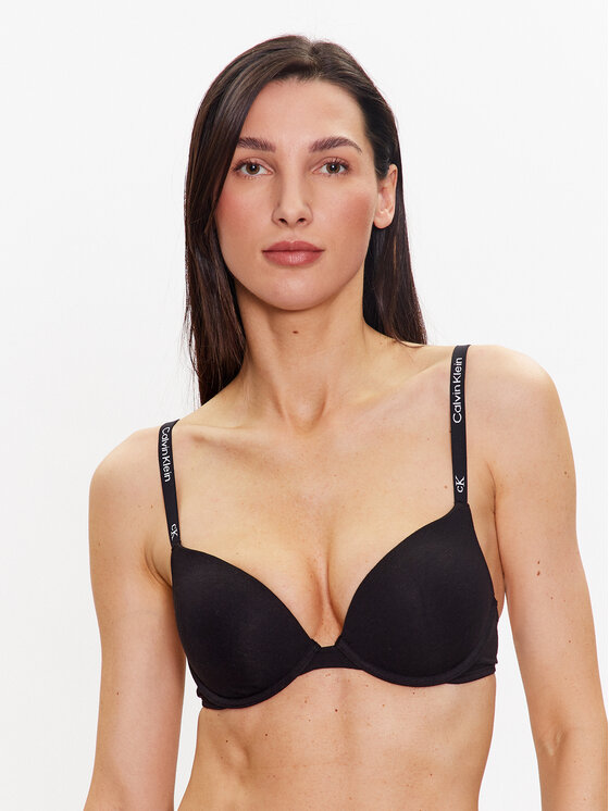 Calvin Klein Underwear Push-up krūšturis 000QF7220E Melns