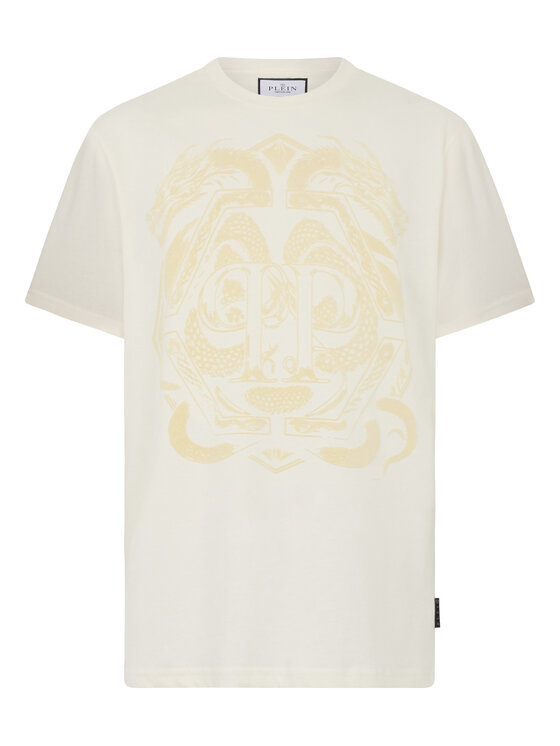 PHILIPP PLEIN PHILIPP PLEIN T-Shirt 29723 Biały Regular Fit
