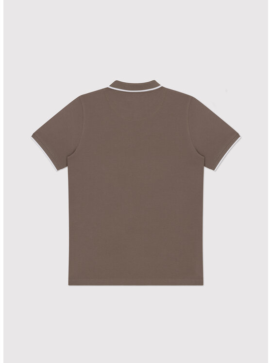 Pako Lorente Pako Lorente Polo P26WF-TX-002 Brązowy Classic Fit