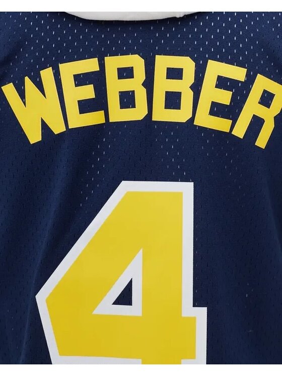 Mitchell & Ness Mitchell & Ness Tank top NCAA SWINGMAN ROAD JERSEY MICHIGAN 1991 CHRIS WEBBER Tmavomodrá Regular Fit