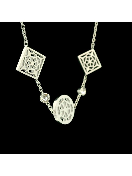 Guess Guess Naszyjnik JUBN01172JWRHTU Srebrny