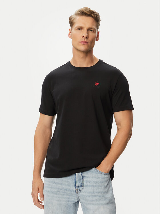 Beverly Hills Polo Club Tricou P-SS26M-TS5022 Negru Regular Fit