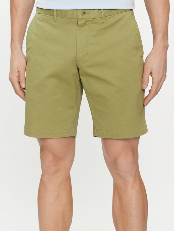 Tommy Hilfiger Bavlnené šortky Brooklyn MW0MW23563 Zelená Regular Fit