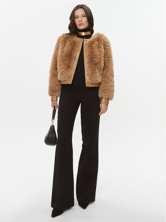 TWINSET TWINSET Шуба 232TT2021 Коричневий Regular Fit