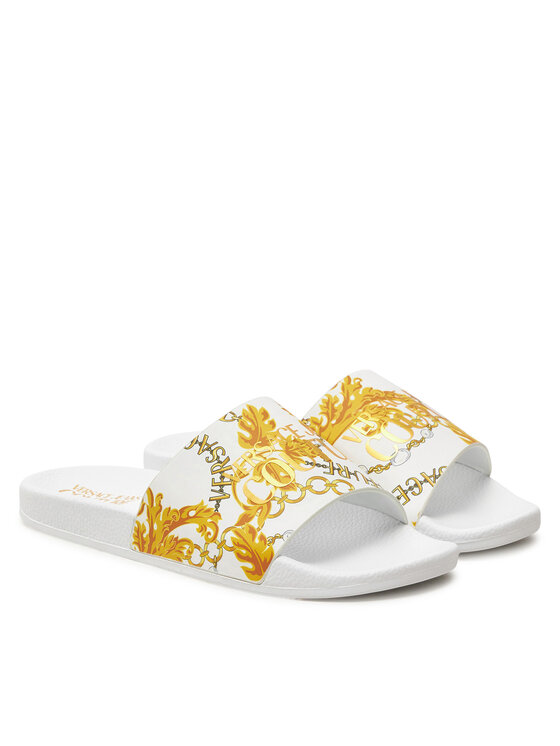 Versace Jeans Couture Versace Jeans Couture Şlapi 77VA3SQ3 ZS834 Alb