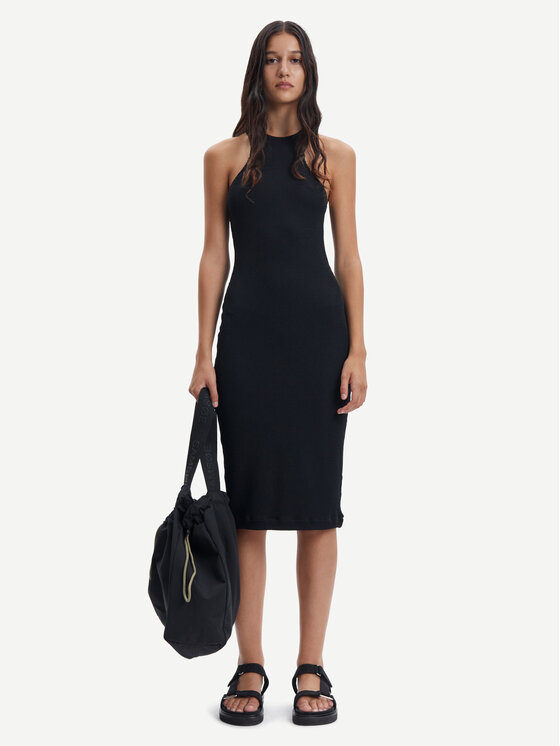 Samsøe Samsøe Rochie de zi Erin F23100111 Negru Slim Fit Erin imagine noua