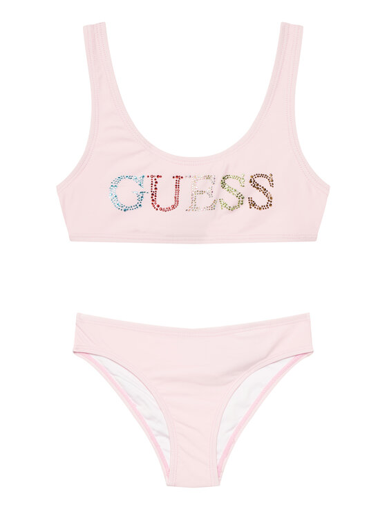 Guess Costum de baie J6GZ28 KCA60 Roz deschis
