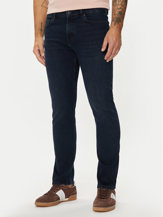 Boss Jeans Hlače Delaware 50524087 Mornarsko Modra Slim Fit