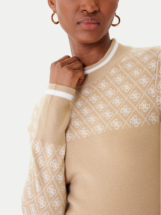 Guess Guess Pullover W5BR24 Z3JD2 Beige Slim Fit