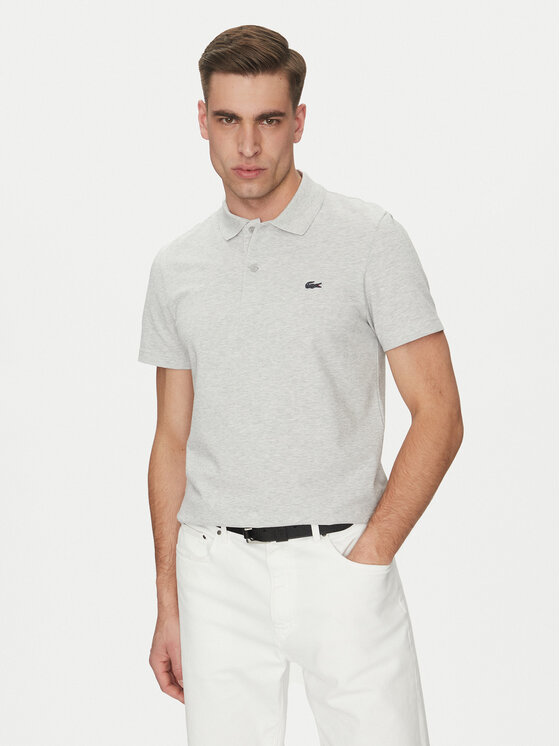 Lacoste Polo DH5522 Szary Regular Fit