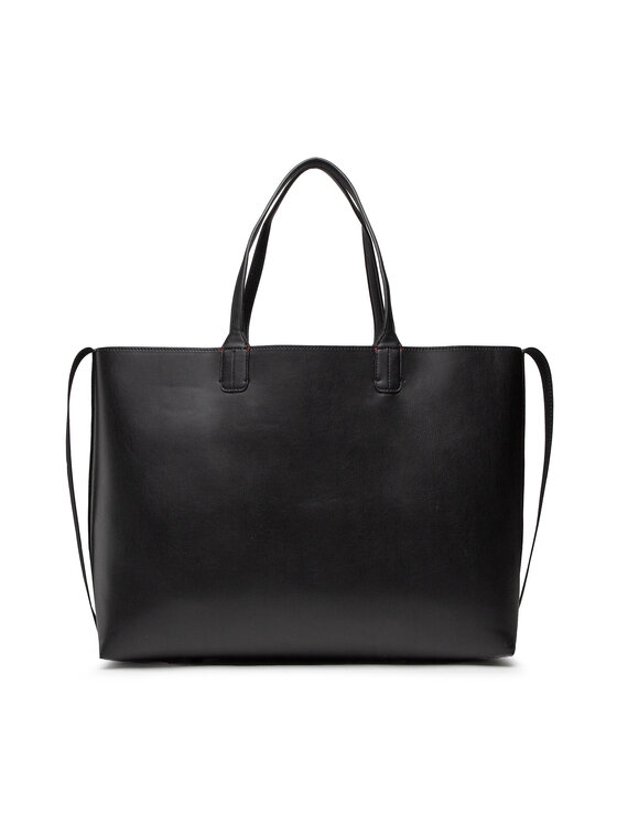 Tommy Hilfiger Tommy Hilfiger Táska Iconic Tommy Tote AW0AW13142 Fekete