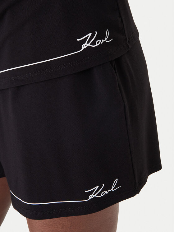 KARL LAGERFELD KARL LAGERFELD Pyžamo B1W45011 Čierna Regular Fit