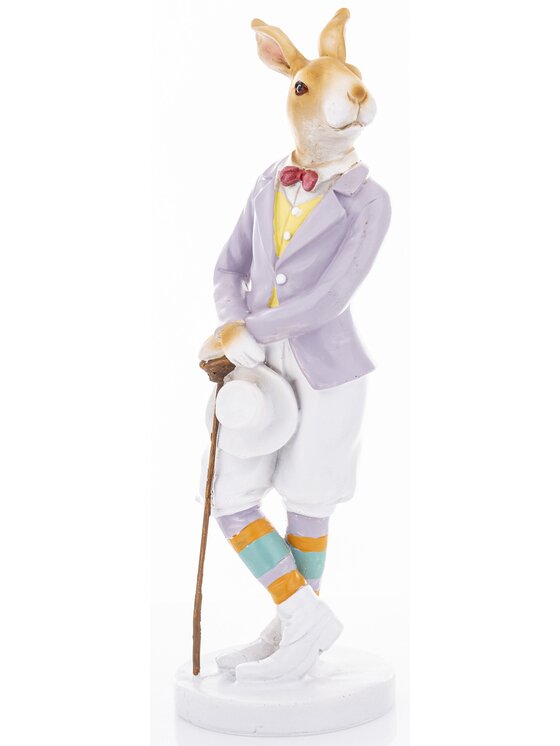MIAhome MIAhome Figurka królik 31,5x10x10 cm ELEGANT - II Kolorowy