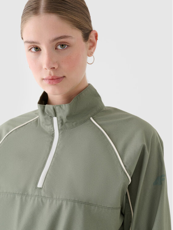 4F 4F Kurtka przejściowa 4FRSS24TTJAF0886-44S Zielony Oversize