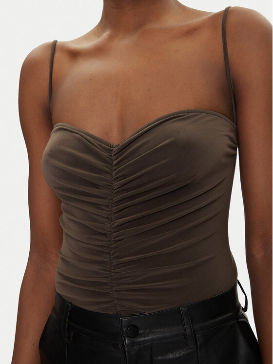 NORMA KAMALI NORMA KAMALI Bodi KK424XPLH21823 Rjava Regular Fit