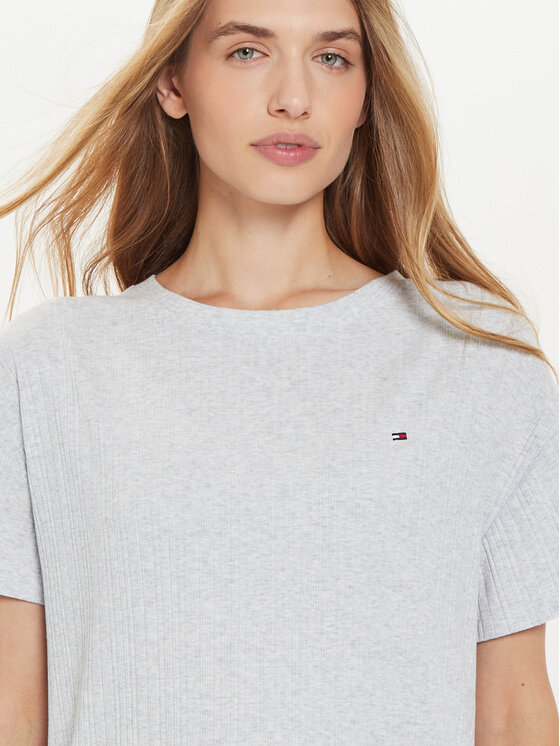Tommy Hilfiger Tommy Hilfiger Ежедневна рокля UW0UW05569 Сив Relaxed Fit