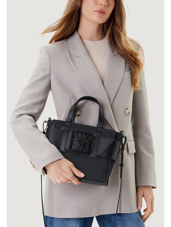 Armani Exchange Armani Exchange Torebka SHOPPING BAG Czarny