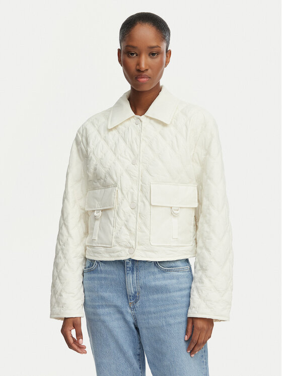 Guess Guess Демісезонна куртка W6GL38 W2342 Білий Regular Fit