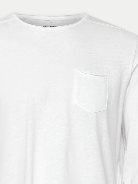 Blend Blend Longsleeve Nicolai 20703060 Biały Regular Fit