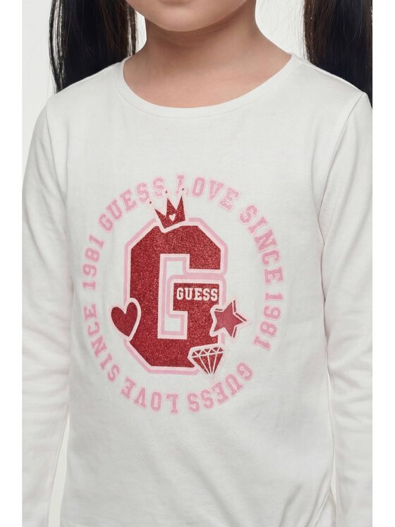 Guess Kids Guess Kids T-Shirt 183030 Biały Classic Fit