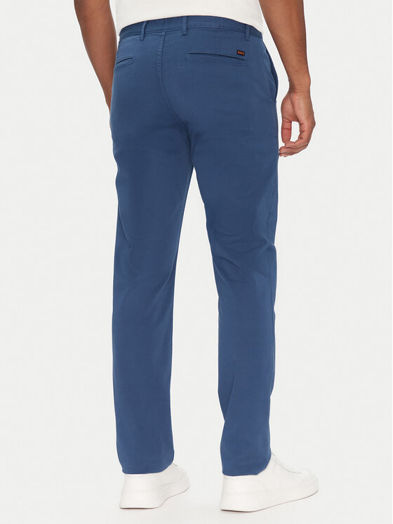 BOSS BOSS Chinos kelnes 50510933 Mėlyna Slim Fit