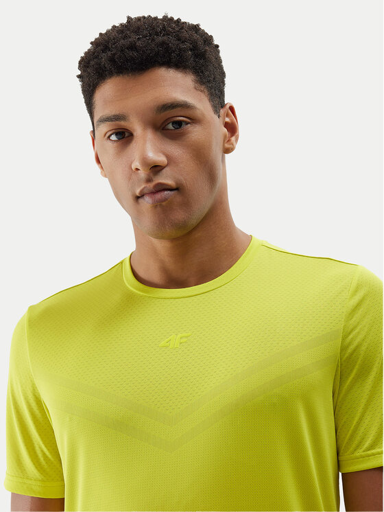 4F 4F Technikai póló 4FWSS24TFTSM697 Zöld Regular Fit