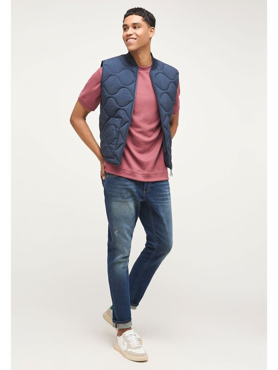 Mustang Mustang Gilet Light Padded Blu Regular Fit