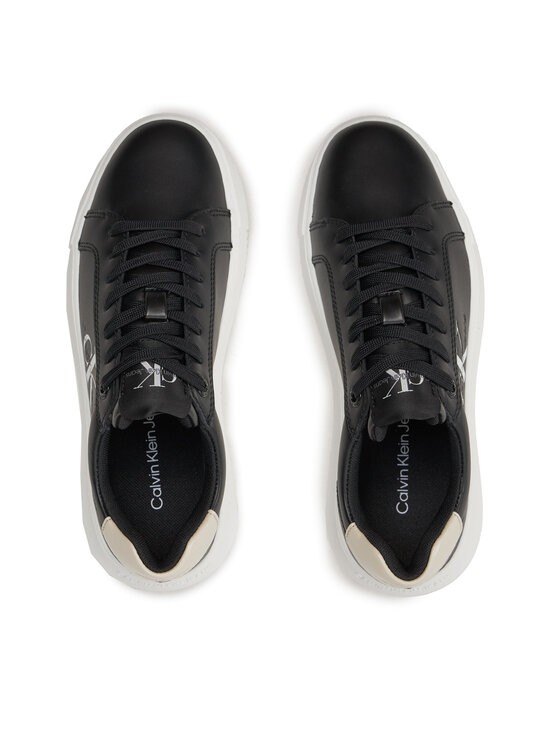 Calvin Klein Jeans Calvin Klein Jeans Tenisice Chunky Cupsole Laceup Lth Ml Mtl YW0YW01476 Crna