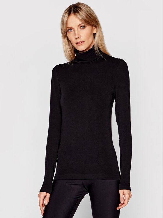 Wolford Bluză cu gât Aurora 56216 Negru Slim Fit 56216 imagine noua