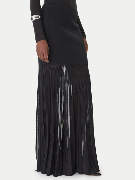 MICHAEL Michael Kors MICHAEL Michael Kors Maxi szoknya MS670LHBFD Fekete Slim Fit