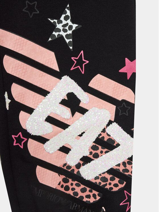 EA7 Emporio Armani EA7 Emporio Armani Долнище анцуг 6RFP06 FJEAZ 1200 Черен Regular Fit