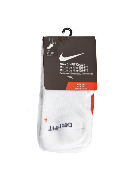 Nike Nike Set di 3 paia di calzini corti unisex SX4835 ESN 052015 Bianco