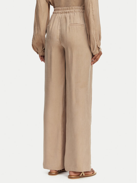 Guess Guess Текстилни панталони W6GB07 W1781 Бежов Regular Fit