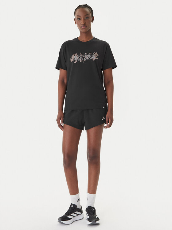 adidas adidas T-krekls Animal Graphic KB7147 Melns Regular Fit