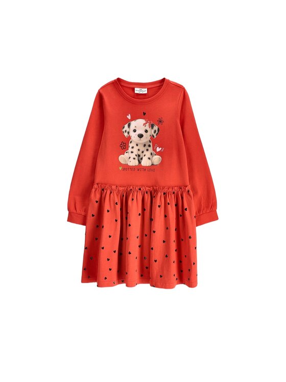 Coccodrillo Coccodrillo Sukienka codzienna ZC6129103TGK-009 Czerwony Regular Fit