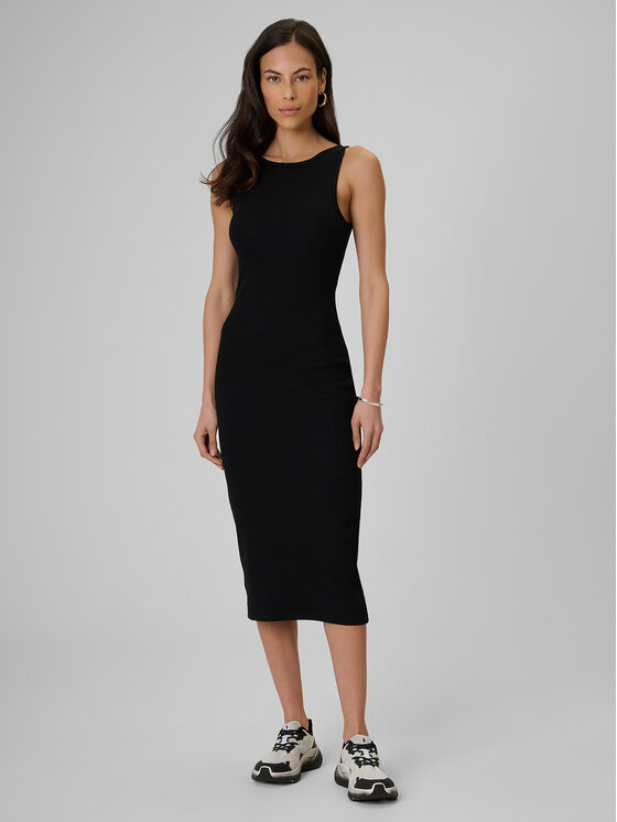 4F 4F Sukienka codzienna ESSENTIAL Czarny Slim Fit