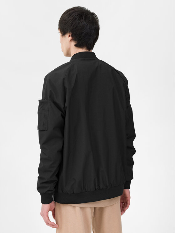 4F 4F Geacă bomber 4FWSS24TJACM151 Negru Regular Fit