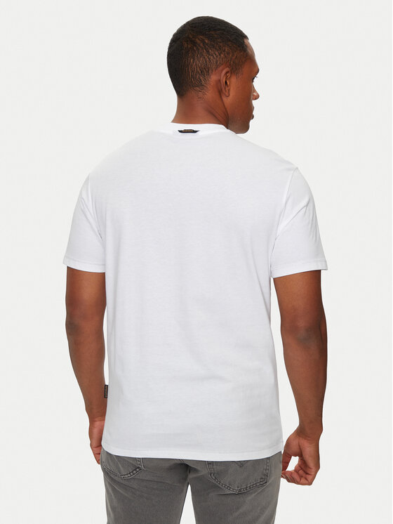 Napapijri Napapijri T-krekls S-Rollin NP0A4I3D Balts Regular Fit