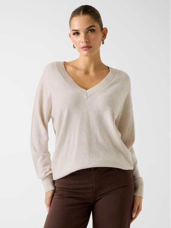 Guess Guess Sweter 180593 Biały Classic Fit