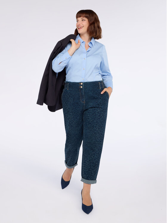 Fiorella Rubino Fiorella Rubino Jeansy P431T005049N034 Niebieski Regular Fit