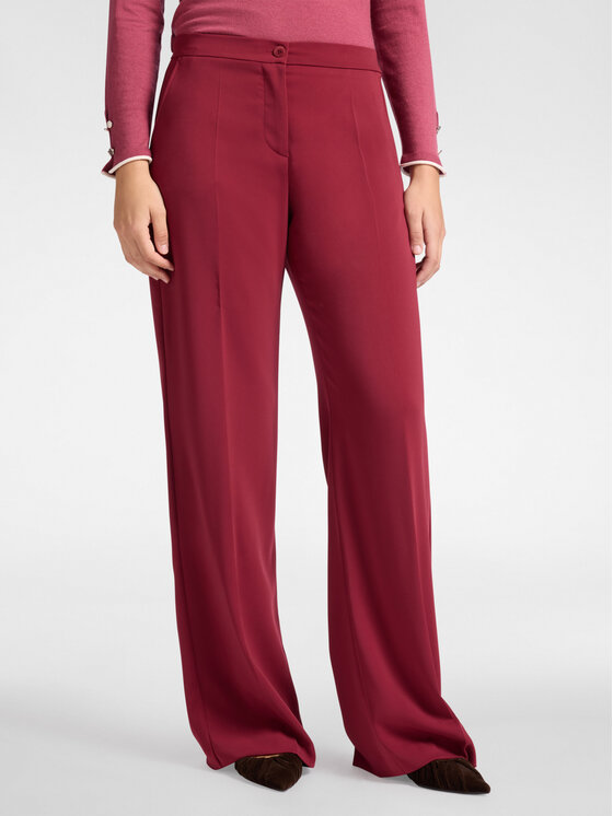 Elena Mirò Elena Mirò Pantaloni di tessuto P165P200368N067 Bordeaux Regular Fit