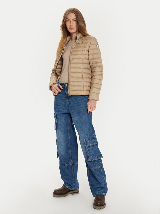 Jott Jott Kurtka puchowa Cha P000WDOW02 Beżowy Slim Fit
