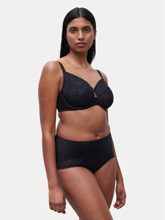 Chantelle Chantelle Mutande classiche a vita alta Sublime C19WC6 Nero