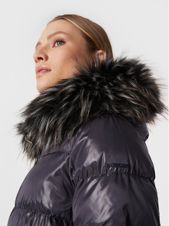 Geox Geox Žieminė striukė Becksie W2628H T2843 F4569 Tamsiai mėlyna Relaxed Fit