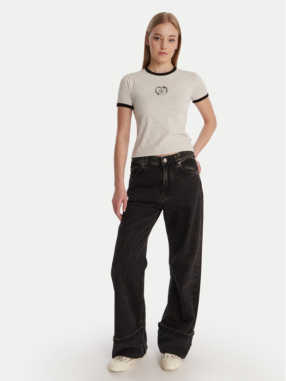 Guess Jeans Guess Jeans Тишърт W6RI16 J1314 Сив Classic Fit