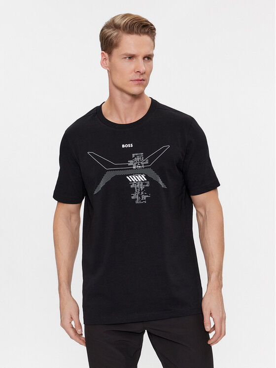 T-Shirt BOSS, Velikost:M, Barva: Černá, 50506358