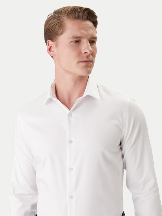 Calvin Klein Calvin Klein Koszula LV019EU090 Biały Slim Fit