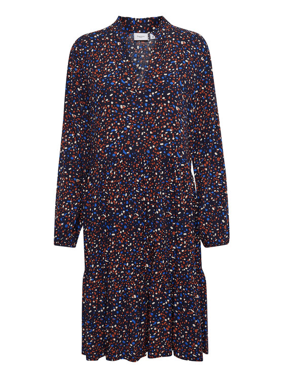 Saint Tropez Saint Tropez Každodenní šaty 30510194 Tmavomodrá Loose Fit